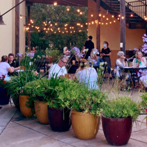 people at a santa rosa restaurant patio